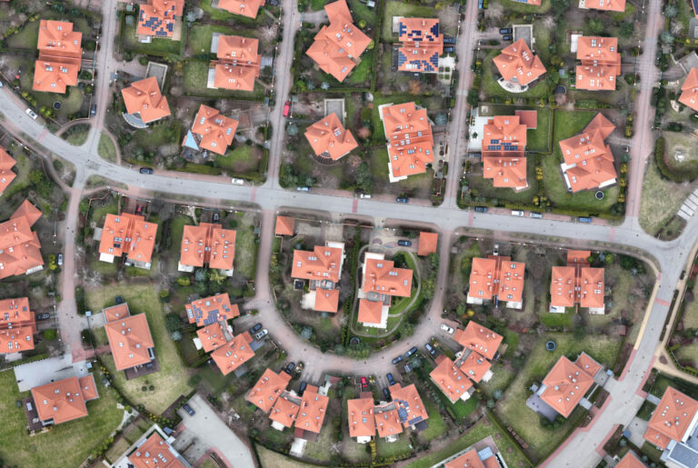 Ortofotomapa z drona osiedla