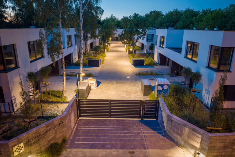 Zdjęcie z drona osiedla