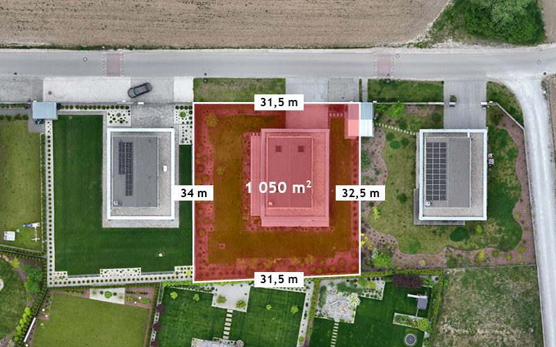 Ortofotomapa z drona działki